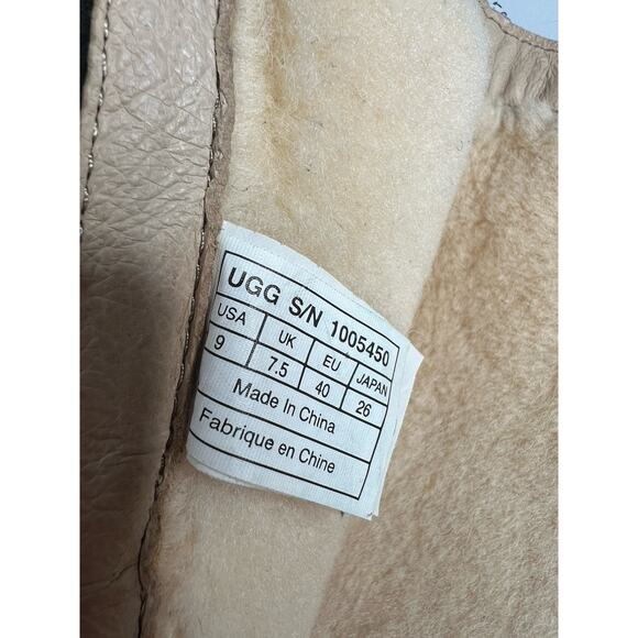 Womens UGG Rosen Tall Buckle Strap Black Leather Tall Boots Size 9 - Picture 11 of 12